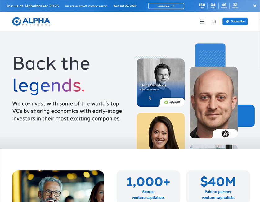 Alpha Partners Website Screenshot